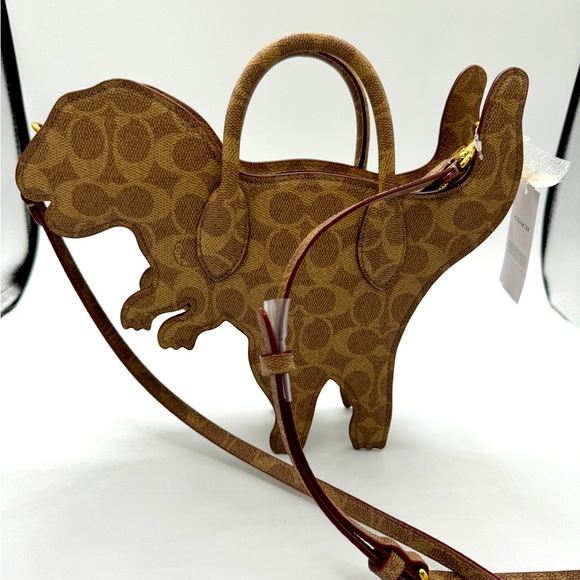 Coach Rexy Bag In Signature Canvas Imported With Keychain - Picture 3 of 16